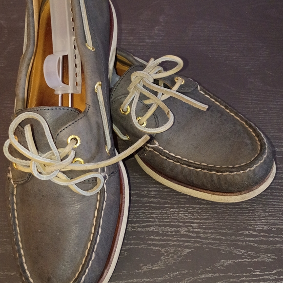 Sperry GOLD CUP Men's 10M Dark Gray Leather Boat Shoes. Great Price!!!